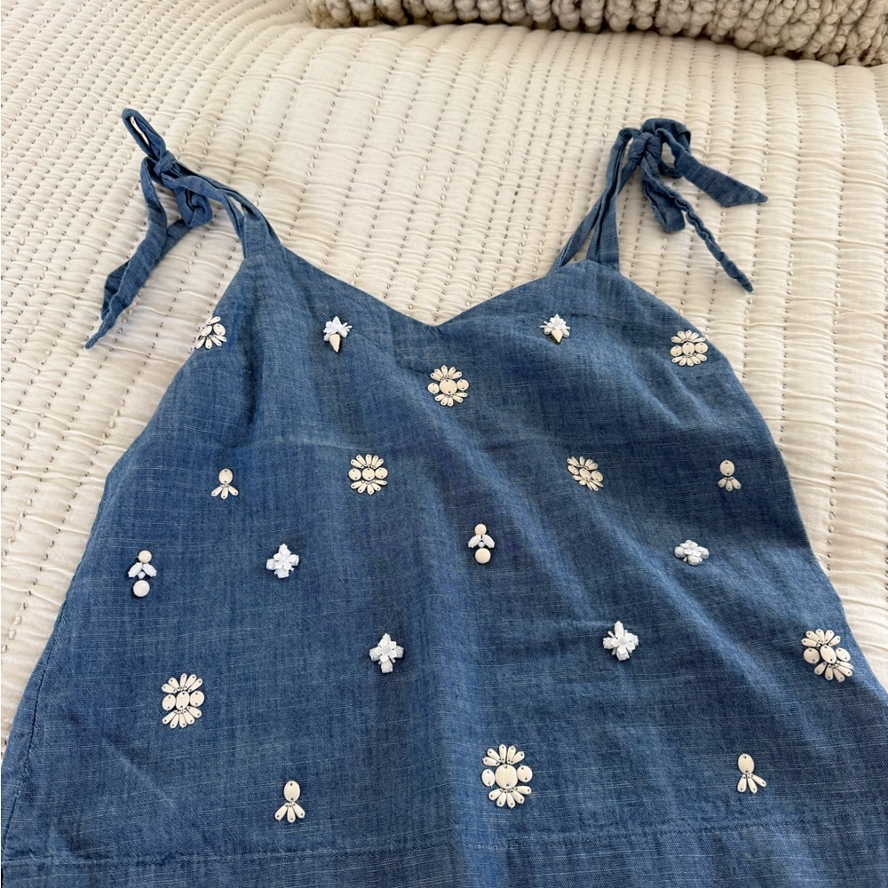 J. Crew Light Blue Chambray Top